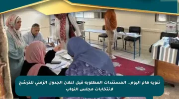تنويه هام اليوم.. المستندات المطلوبة قبل إعلان الجدول الزمني للترشح لانتخابات مجلس النواب